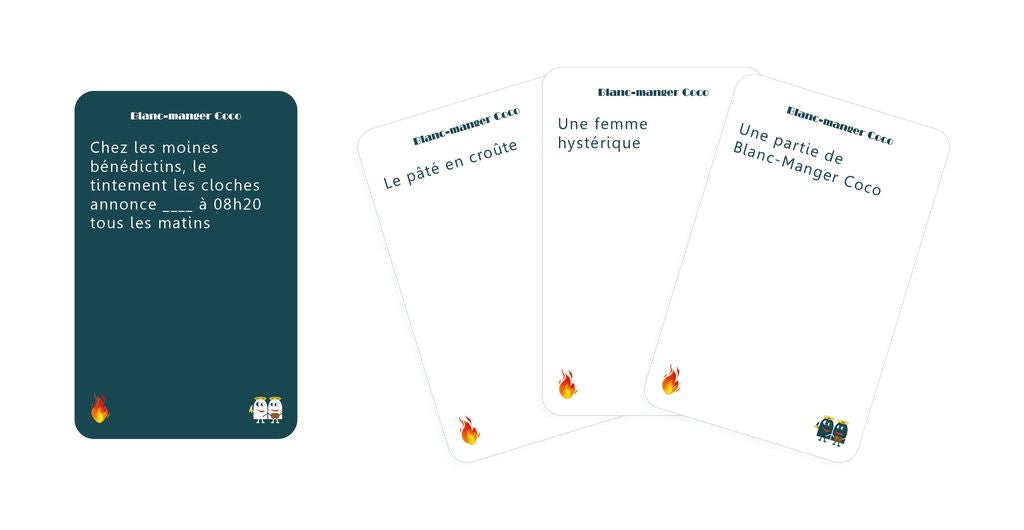 cartes jeu blanc manger coco le bonheur partagé