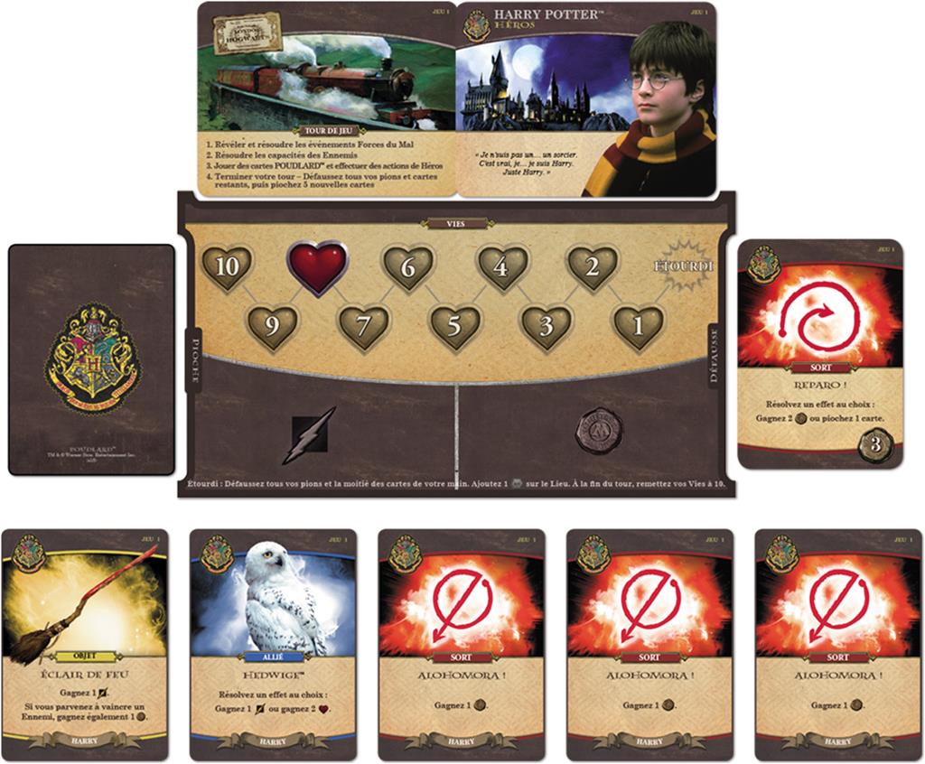 cartes 2 jeu Harry Potter Bataille a Poudlard