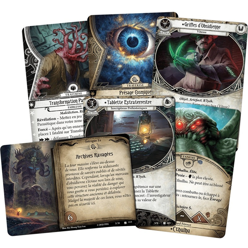 cartes jeu JCE Horreur a Arkham La cite engloutie campagne