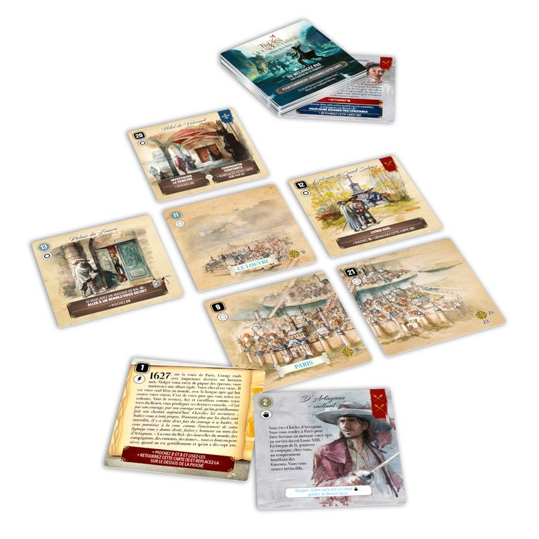 cartes boite jeu Cartaventura L'honneur de la reine