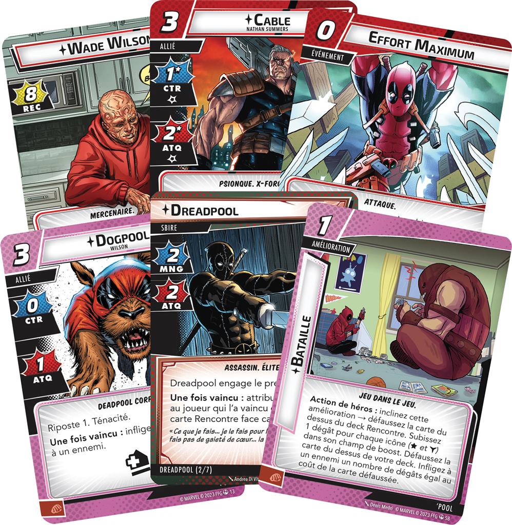 cartes Deadpool Marvel Champions
