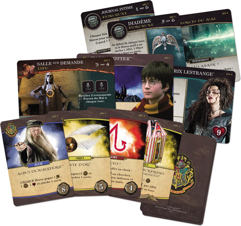 cartes jeu Harry Potter Bataille a Poudlard