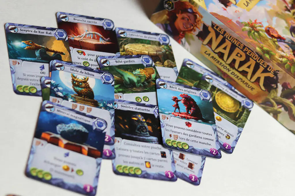 cartes jeu Les Ruines Perdues De Narak La Mission Disparue