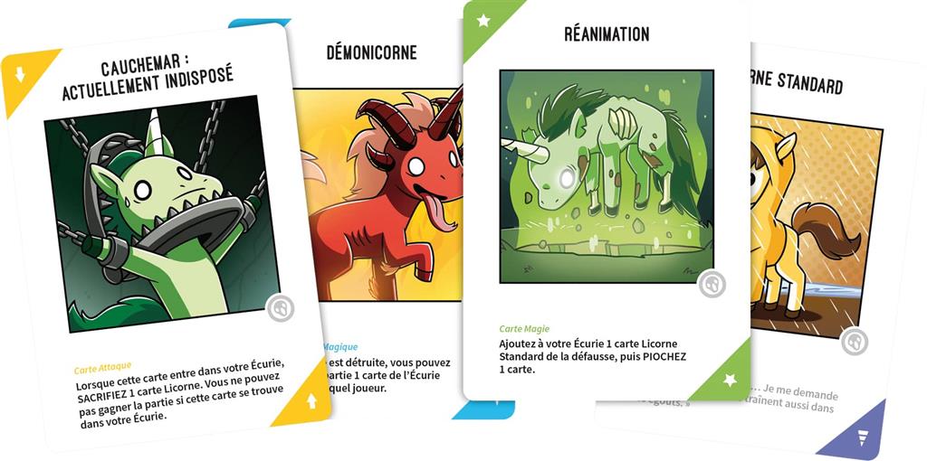 cartes jeu Unstable Unicorns Cauchemards