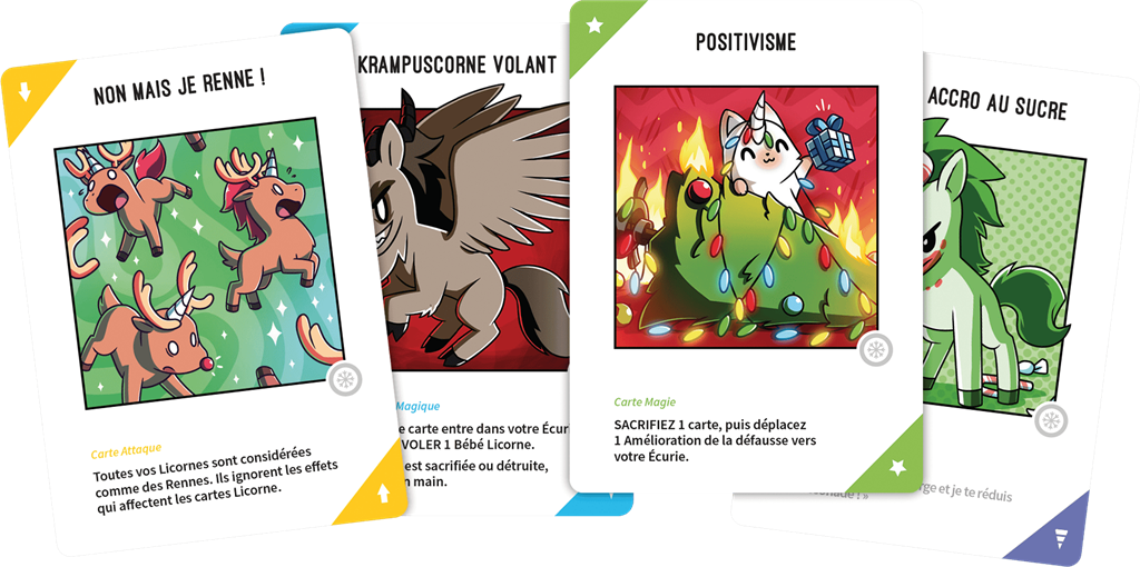 cartes jeu Unstable Unicorns Edition de noel