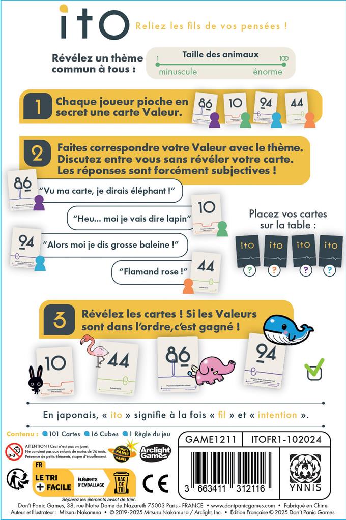 dos Boite de jeu Ito