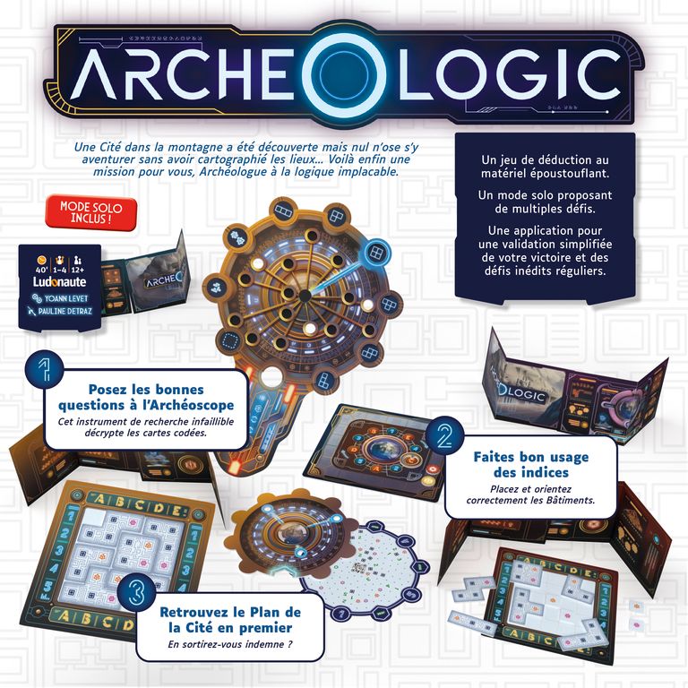 dos boite jeu Archeologic