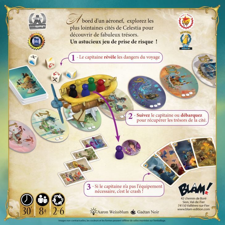 dos boite jeu Celestia