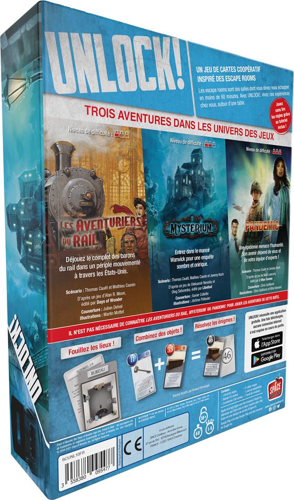 dos boite jeu Unlock Game Adventures