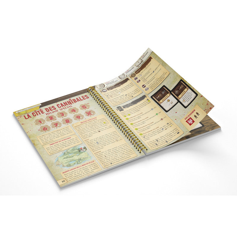 intérieur livret d'aventures jeu robinson crusoe