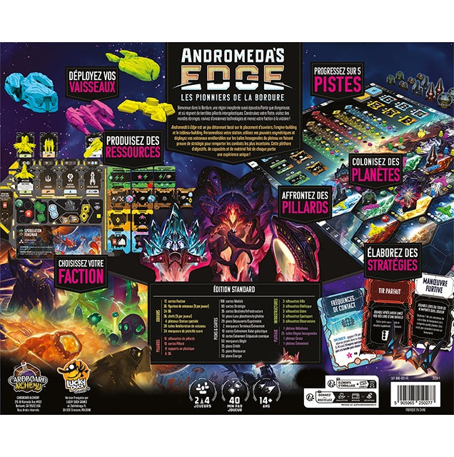 jeu Andromeda's Edge dos de Boite