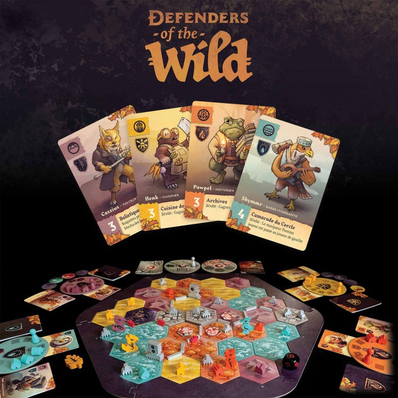 jeu de societe defenders of the wild contenu