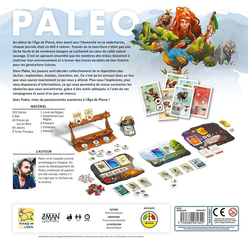 jeu de societe Paleo dos de boite