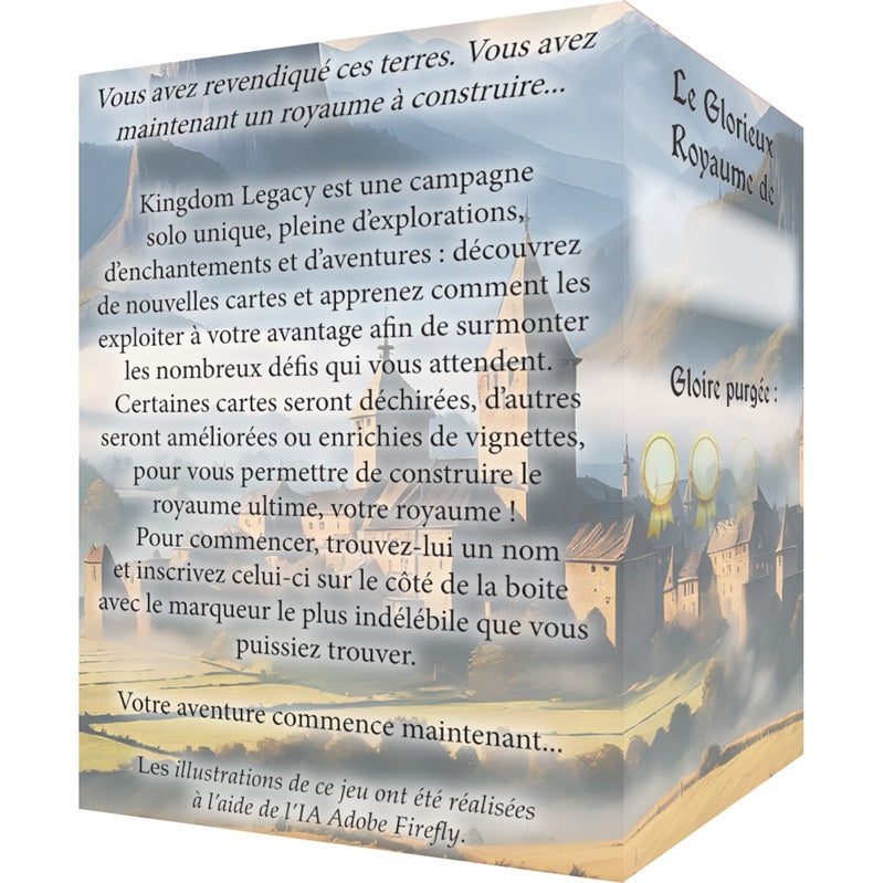 dos boite jeu societe Kingdom Legacy Feudal Kingdom