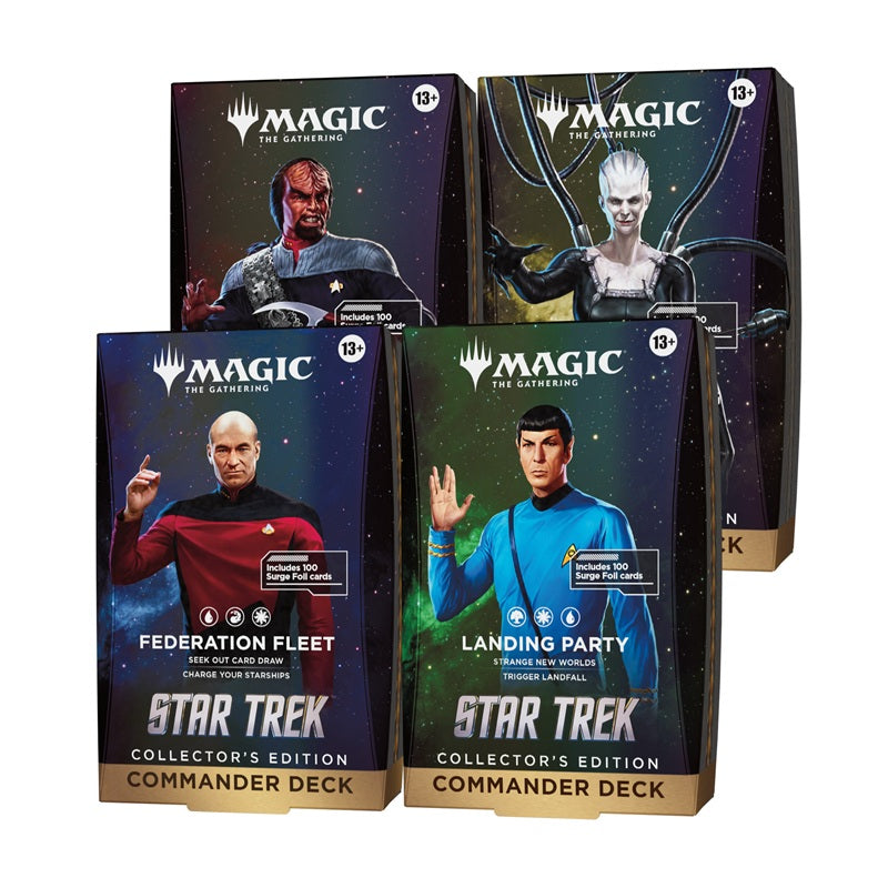 magic star trek lot 4 decks collector en