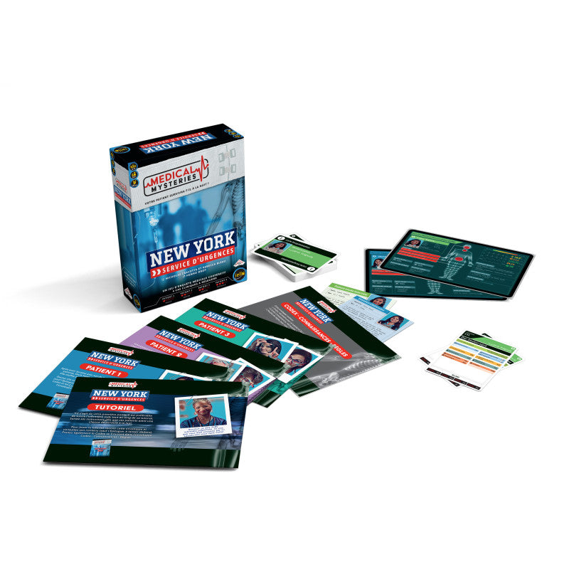 materiel jeu de societe medical mysteries newyork