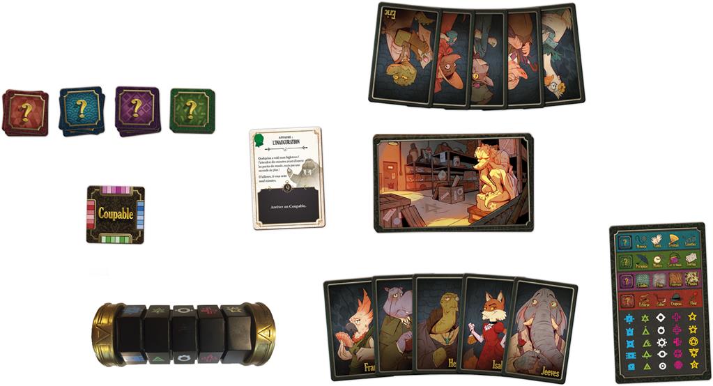 materiel jeu 5 minutes Mystere