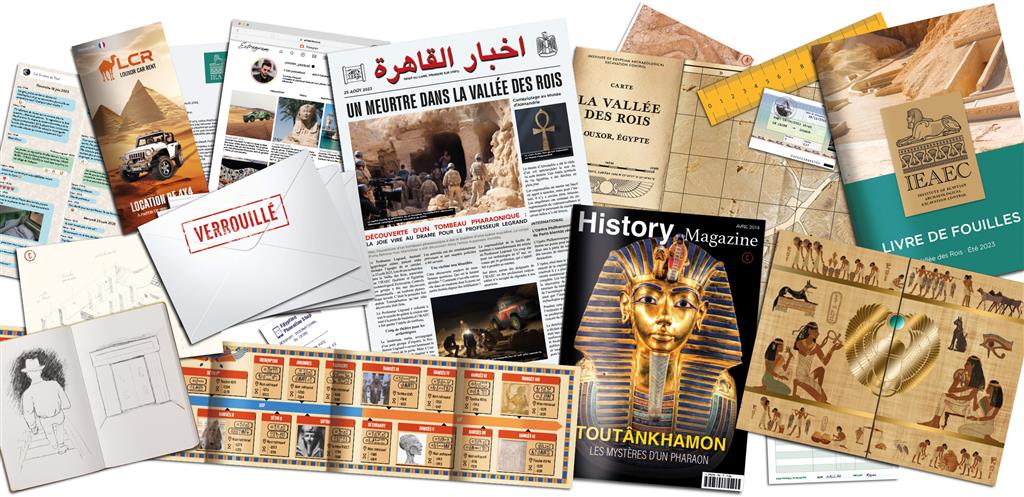 materiel jeu Dossiers Criminels Mystere Dans La Vallee Des Rois