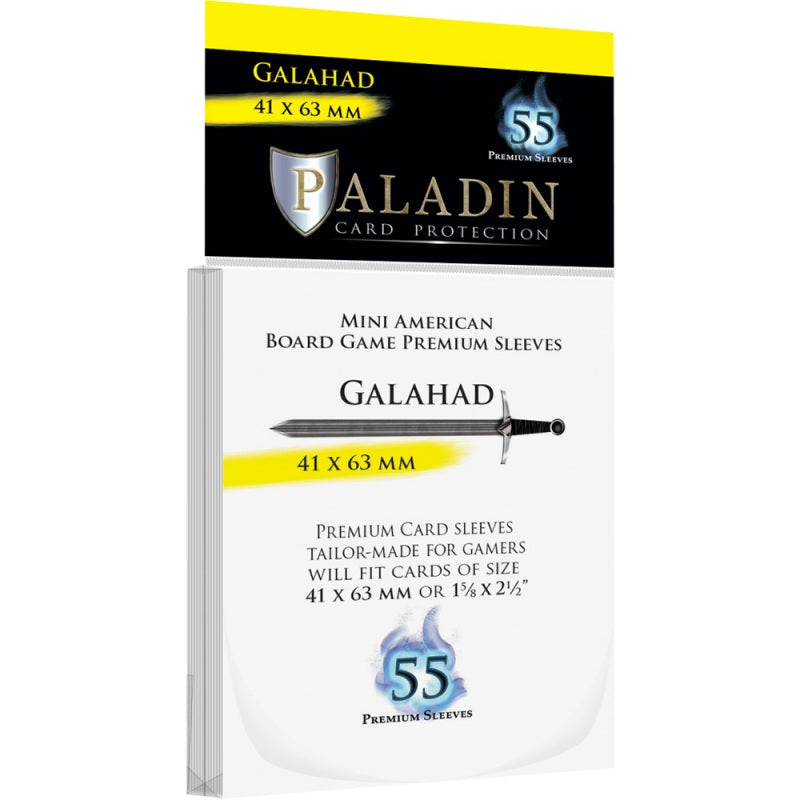 55 sleeves premium paladin galahad 41 x 63 mm