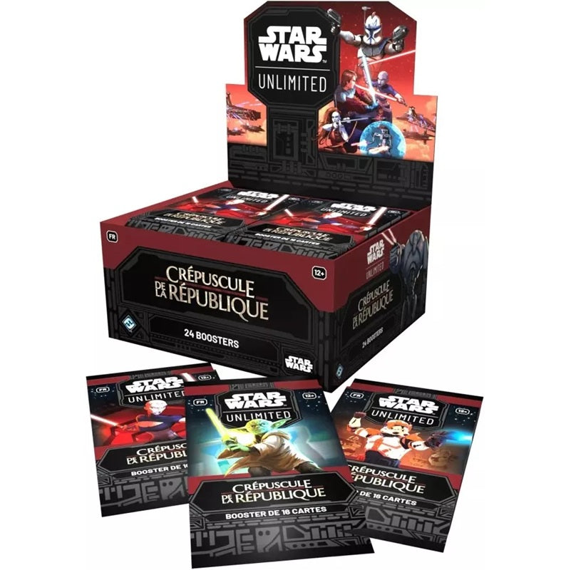 tcg star wars unlimited Crepuscule de la republique display 24 boosters FR