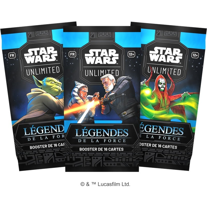 tcg star wars unlimited Legendes de la Force boosters