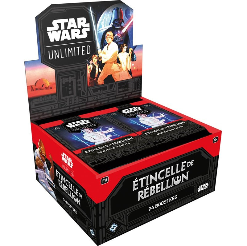 tcg star wars unlimited Etincelle de rebellion display 24 boosters FR