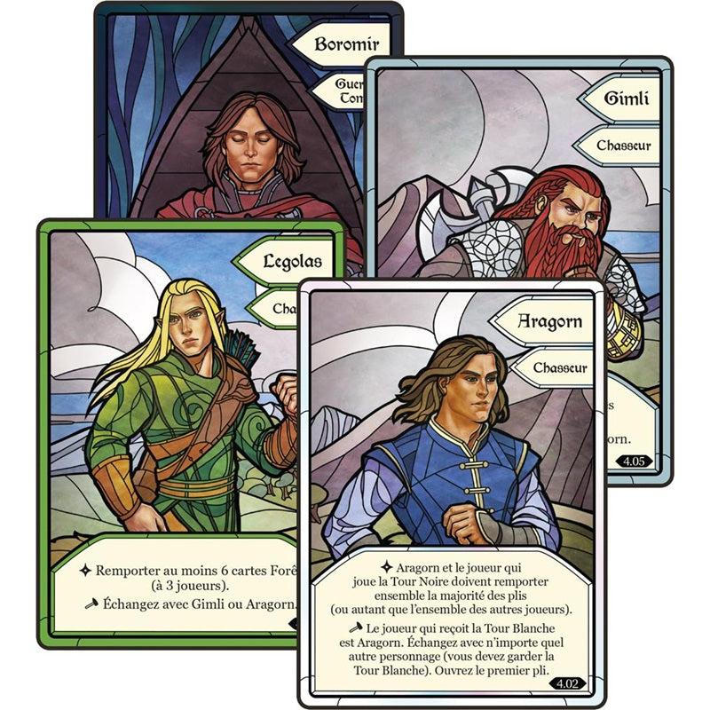 Les deux tours jeu pli cooperatif cartes