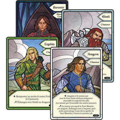 Les deux tours jeu pli cooperatif cartes