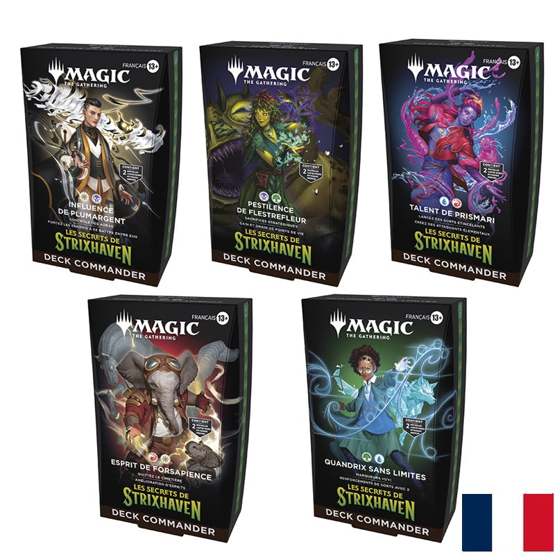 Lot 5 Decks Magic Les Secrets de Strixhaven