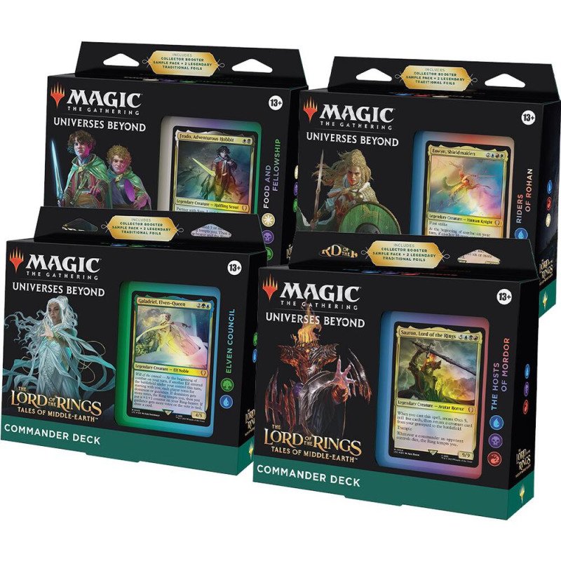 Magic le seigneur des anneaux lot decks en