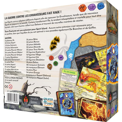 Spirit Island Terre Fracturee dos boite