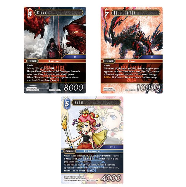 tcg FINAL FANTASY World Champion Decks 2024 cartes