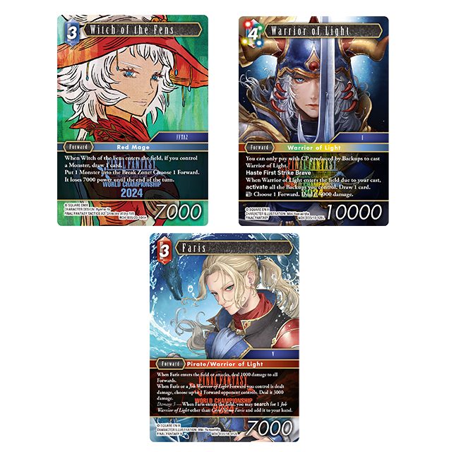 tcg FINAL FANTASY World Champion Decks 2024 cartes