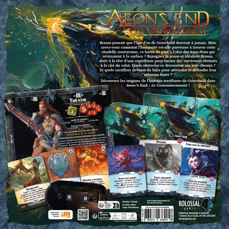 aeon's end le commencement dos boite