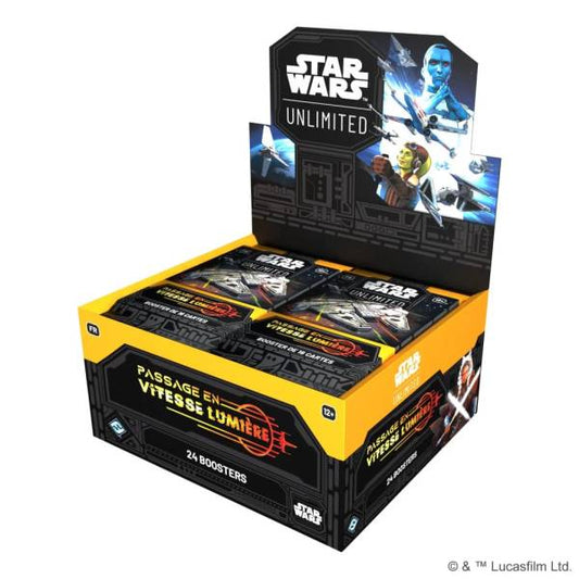 Boite 24 Boosters Star Wars Unlimited Passage en Vitesse Lumière