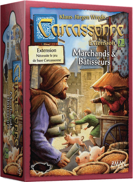 boite jeu Carcassonne Marchands et Batisseurs