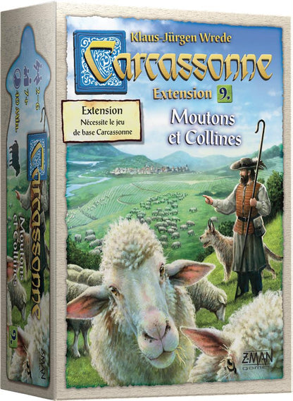boite jeu Carcassonne Moutons et Collines