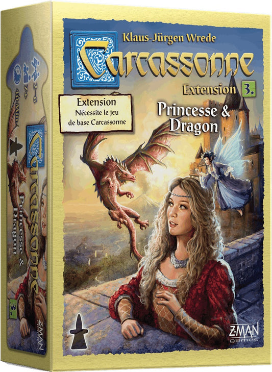 boite jeu Carcassonne Princesse et Dragon