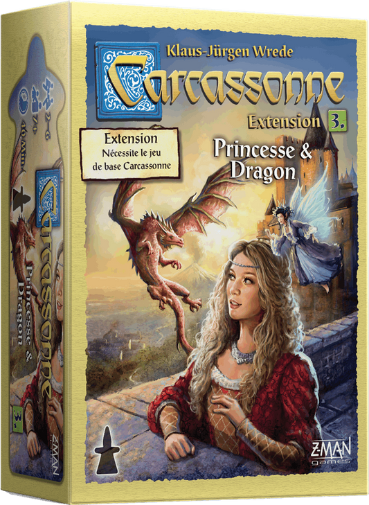 boite jeu Carcassonne Princesse et Dragon