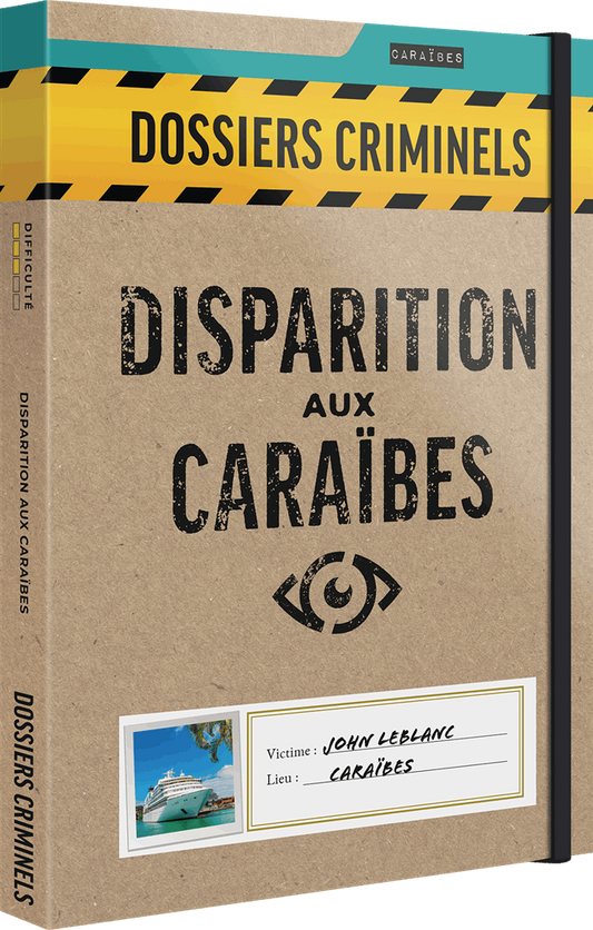 boite jeu Dossiers Criminels Disparition aux Caraibes