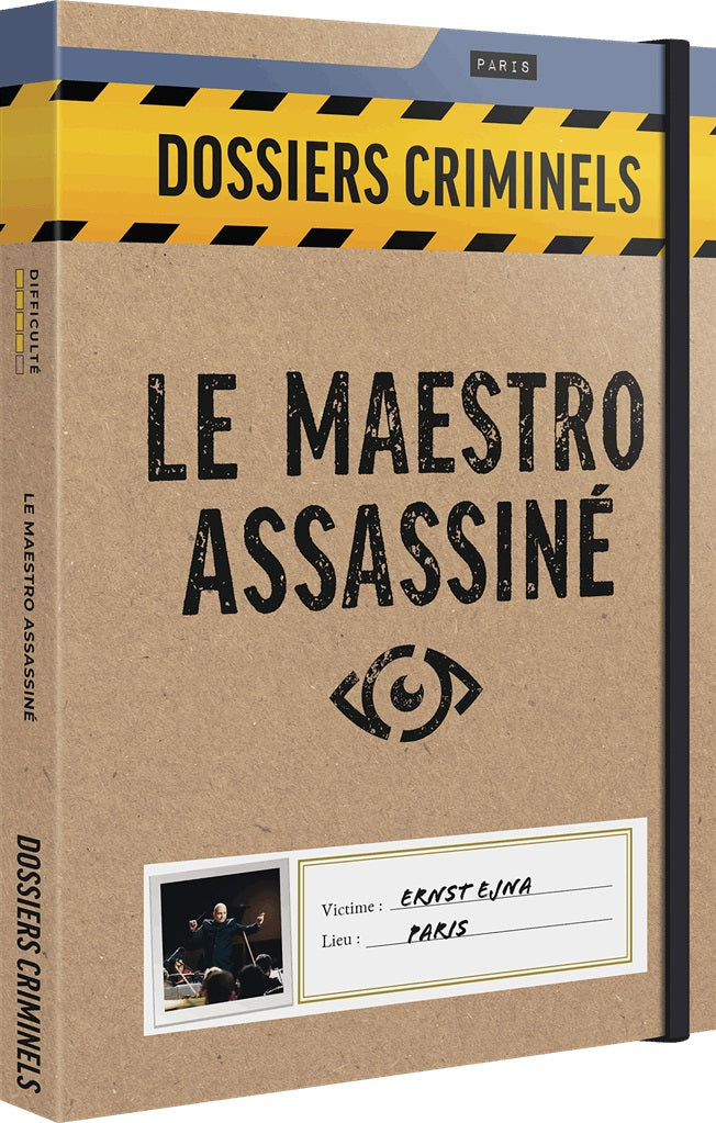 boite jeu Dossiers Criminels Le Maestro Assassine