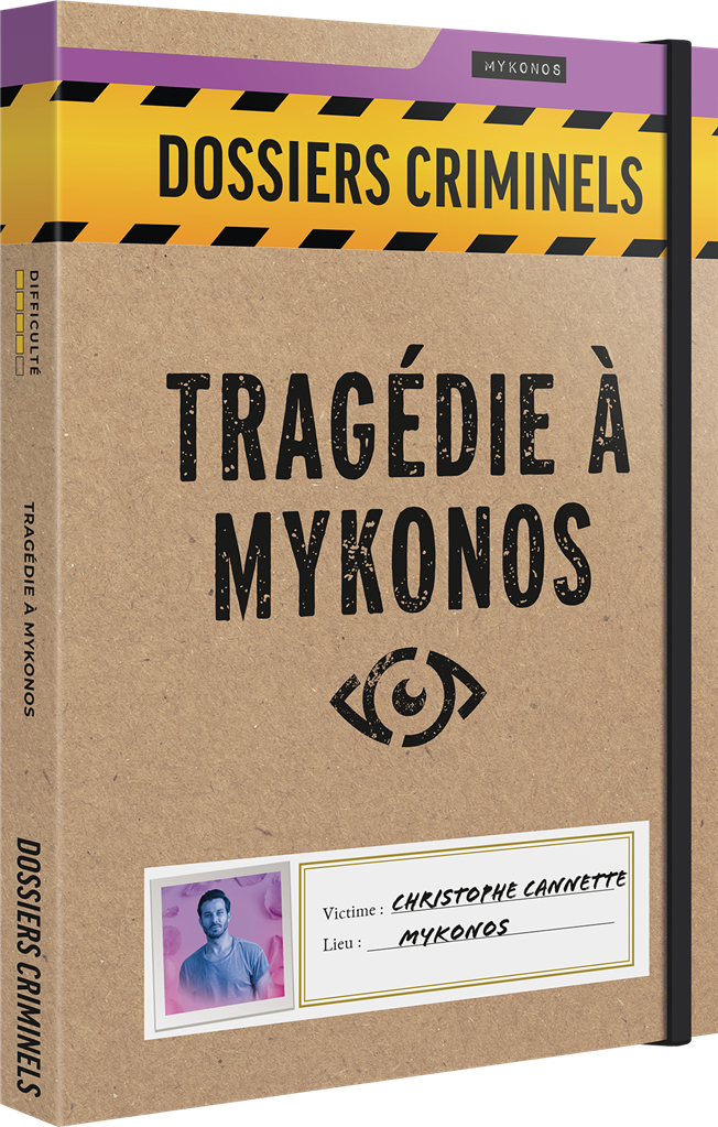 boite jeu Dossiers Criminels Tragedie a Mykonos