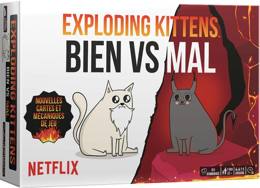 boite jeu Exploding Kittens Bien vs Mal