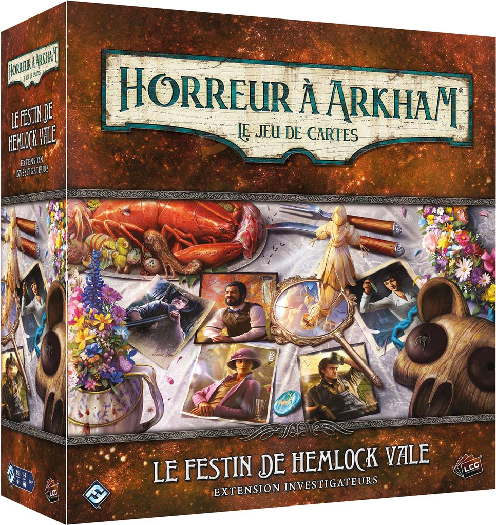 boite jeu Horreur a Arkham JCE Le Festin de Hemlock Vale Investigateurs