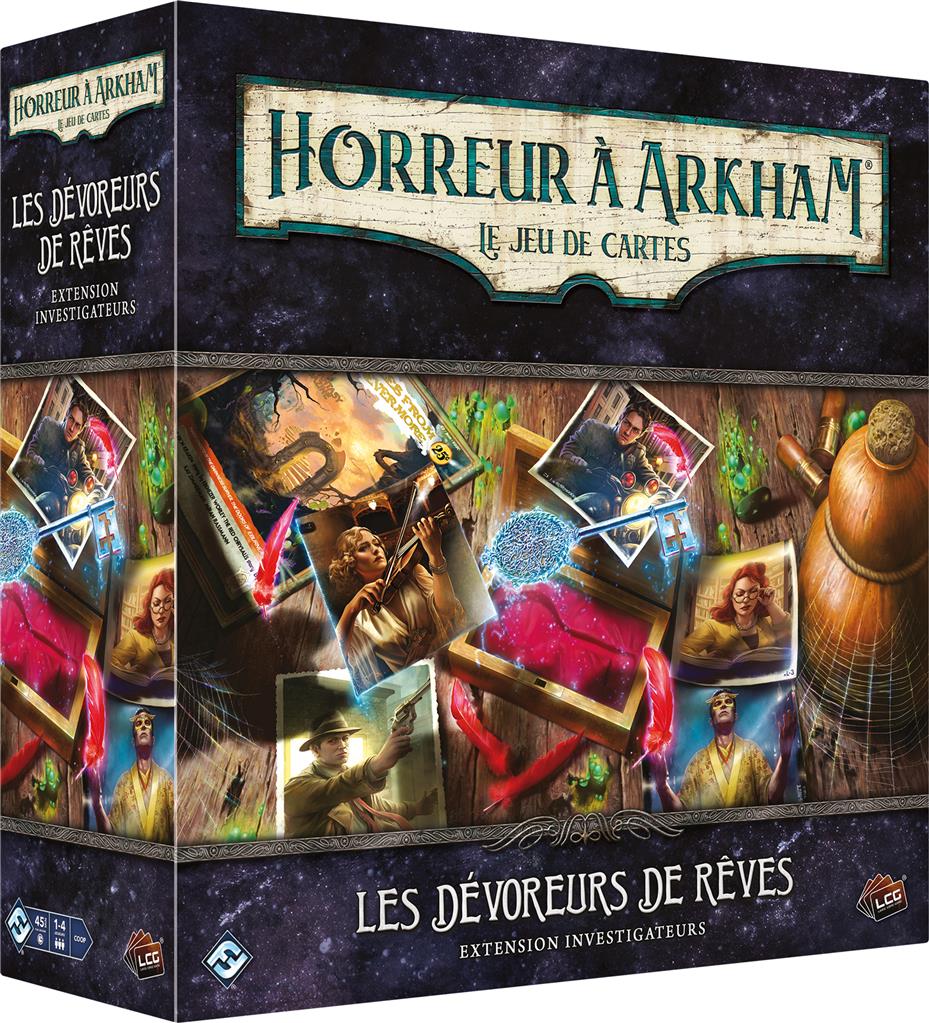 boite jeu Horreur a Arkham JCE Les devoreurs de reves Investigateurs
