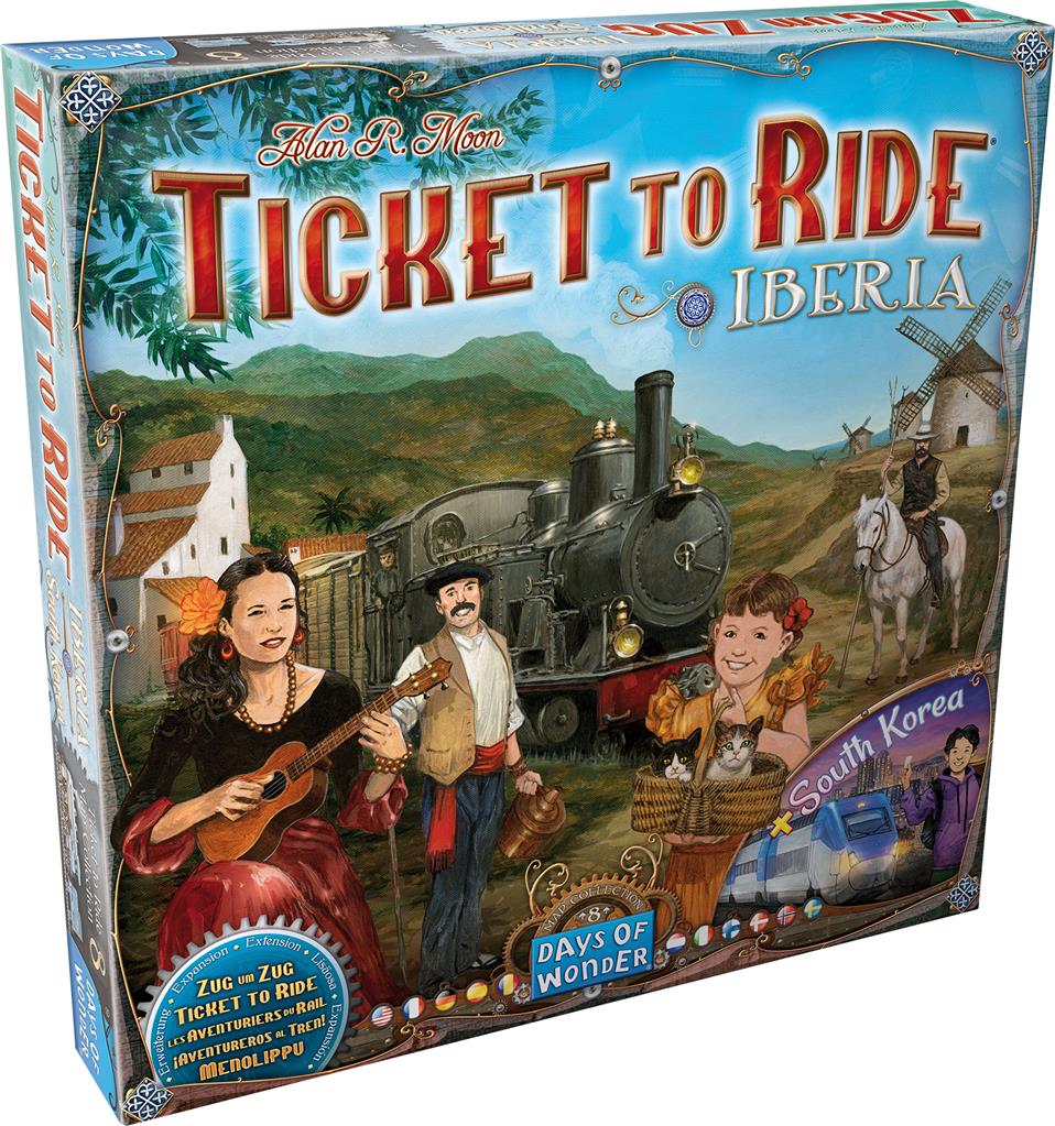 boite jeu Les Aventuriers du rail Iberia Coree du sud