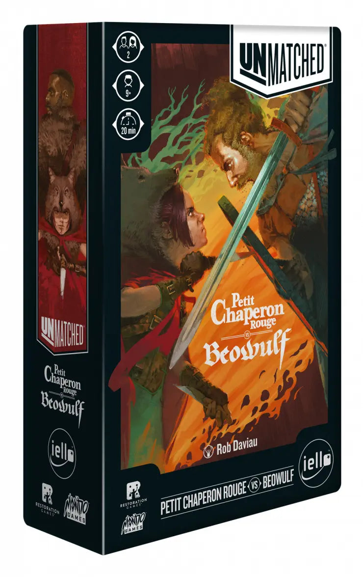 boite jeu Unmatched Petit Chaperon Rouge vs Beowulf