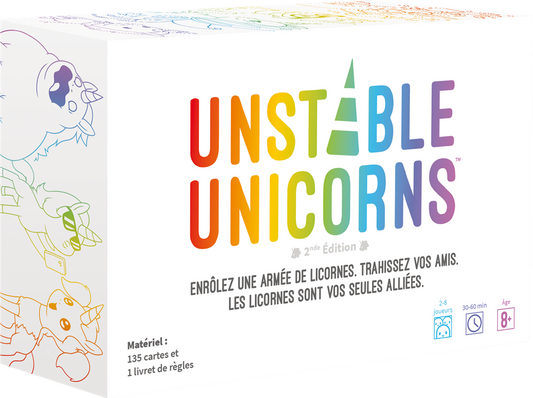boite jeu Unstable Unicorns