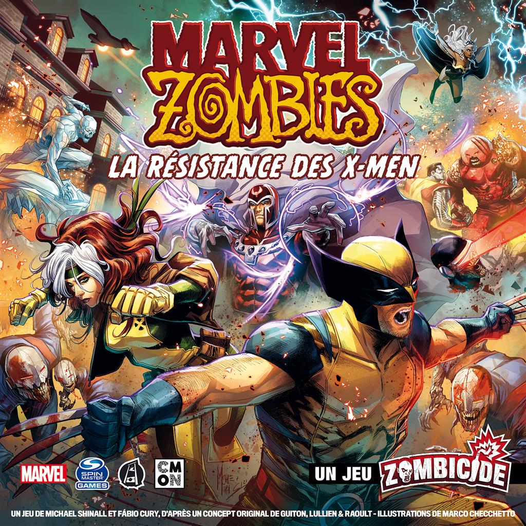 boite jeu zombicide la resistance des x-men