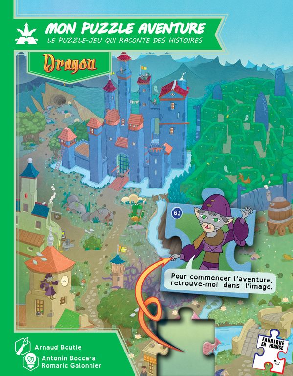 boite puzzle aventure dragon